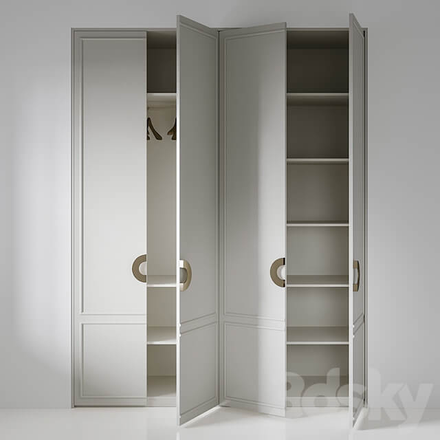 Wardrobe 011 Wardrobe Display cabinets 3D Models
