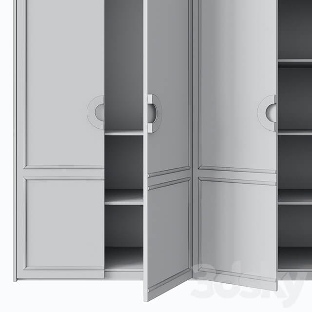 Wardrobe 011 Wardrobe Display cabinets 3D Models