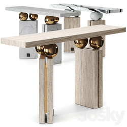 Quantic Estremoz Marble Console Table By Hommes 3D Models 