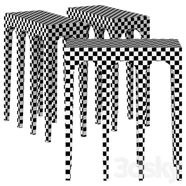 Bow Console Table By 101 Copenhagen 3D Models