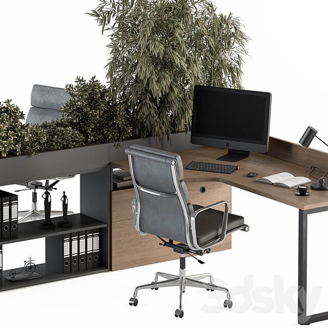 Employee Set Office Furniture 348 3D Models