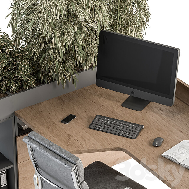 Employee Set Office Furniture 348 3D Models