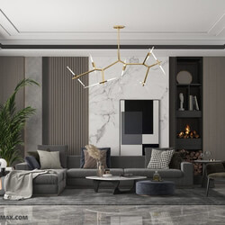 3D Interior Scenes File 3dsmax Model Livingroom 278 By HuyHieuLe 