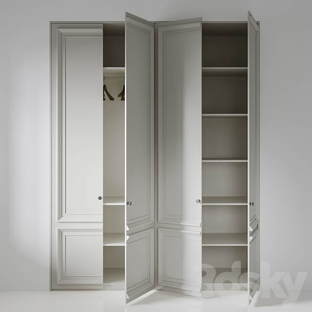 Wardrobe 014 Wardrobe Display cabinets 3D Models