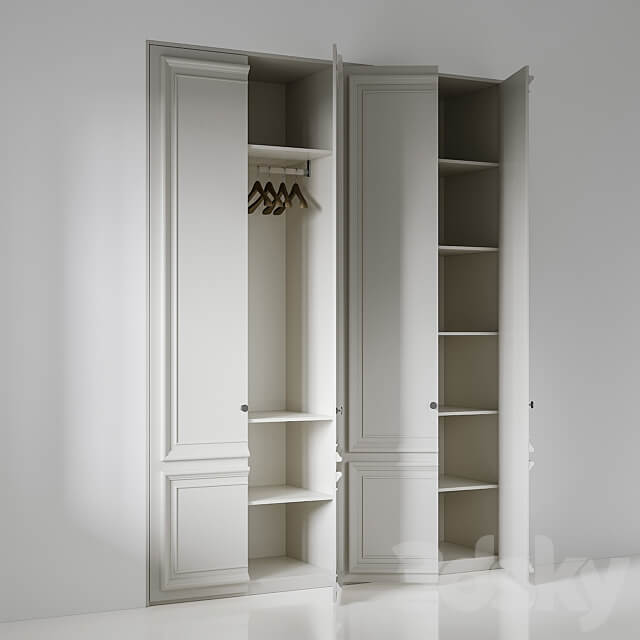 Wardrobe 014 Wardrobe Display cabinets 3D Models