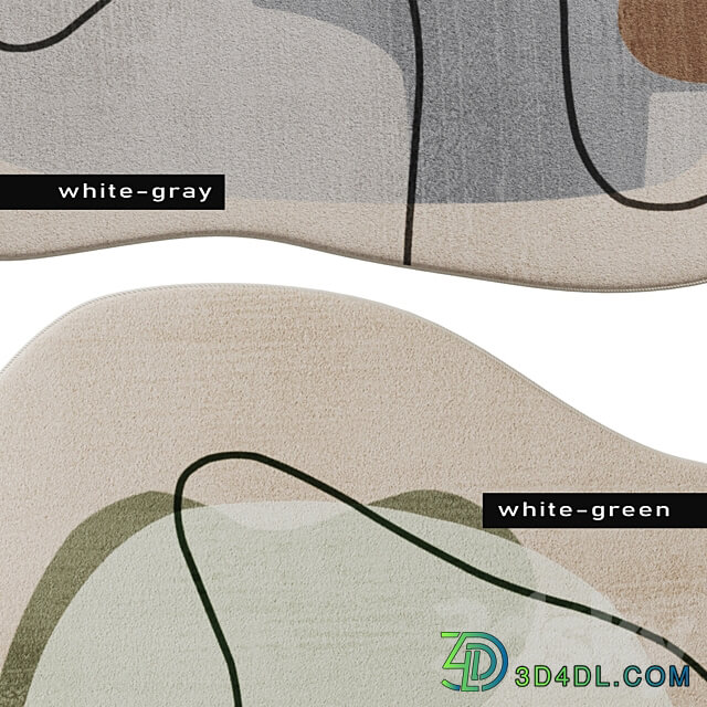 Orange Casual lecture carpet by Litfad 3D Models