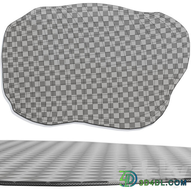 Orange Casual lecture carpet by Litfad 3D Models