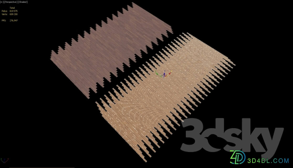 Wood Parquet 3 2 species without the use of plug ins 