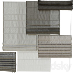 Roman curtain set 1 3D Models 