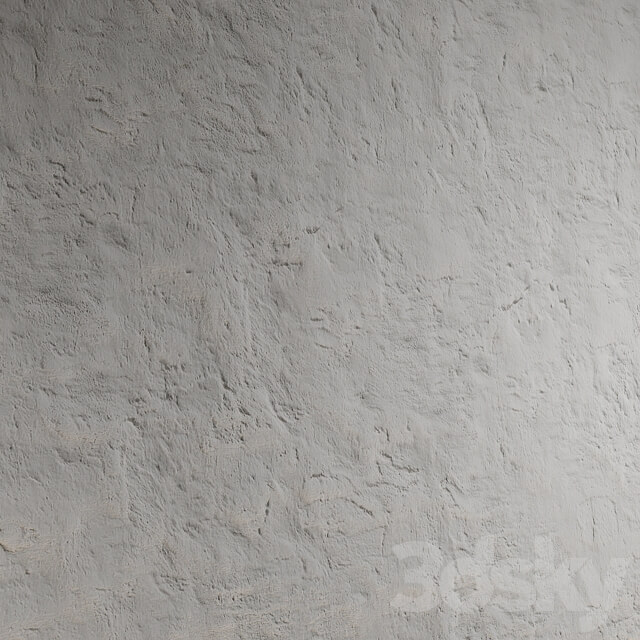 Decorative plaster. Seamless decorative plaster material 3D Models