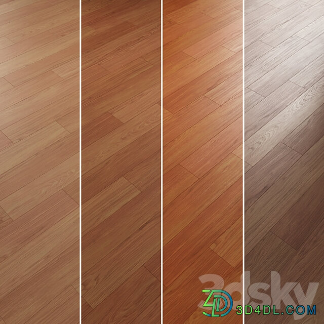 Oak Flooring Set 033 3D Models