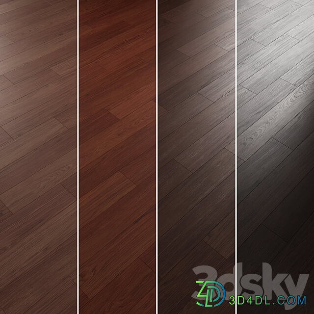 Oak Flooring Set 033 3D Models