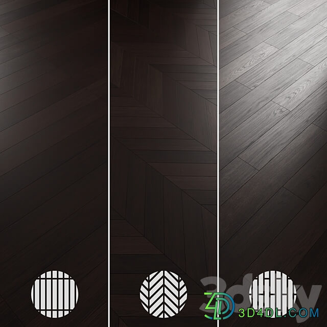Oak Flooring Set 033 3D Models