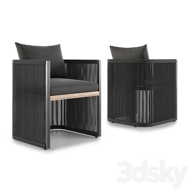 Modloft Clifton Chair Table Chair 3D Models