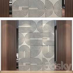 wall panels set 117 3D Models 