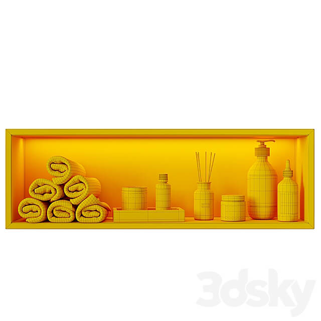 Shelf above the toilet 3D Models