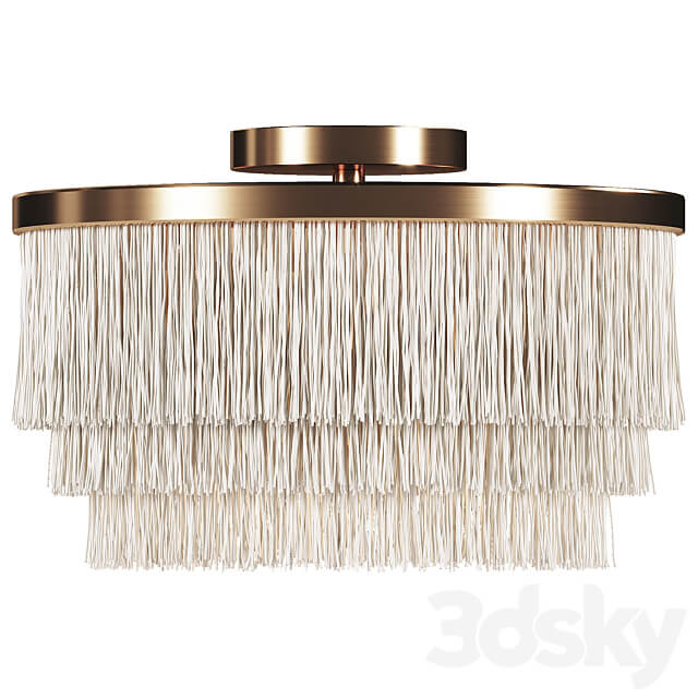 Oahu Fringe Flush Mount Ceiling lamp 3D Models