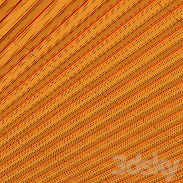 Branch rectangle ceiling n2 3D Models