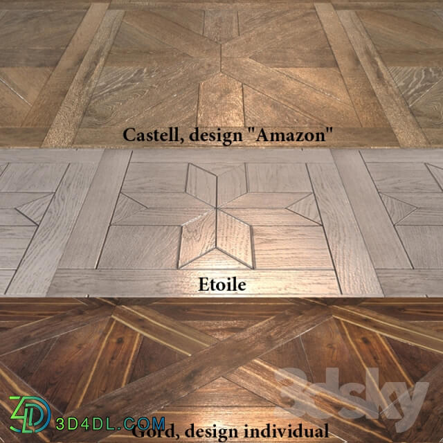 Other decorative objects Modular flooring 5 3 types 
