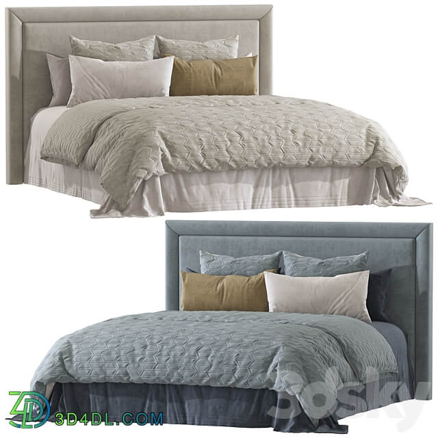 Double bed 109. Bed 3D Models