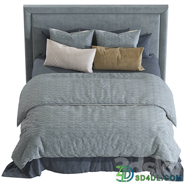 Double bed 109. Bed 3D Models