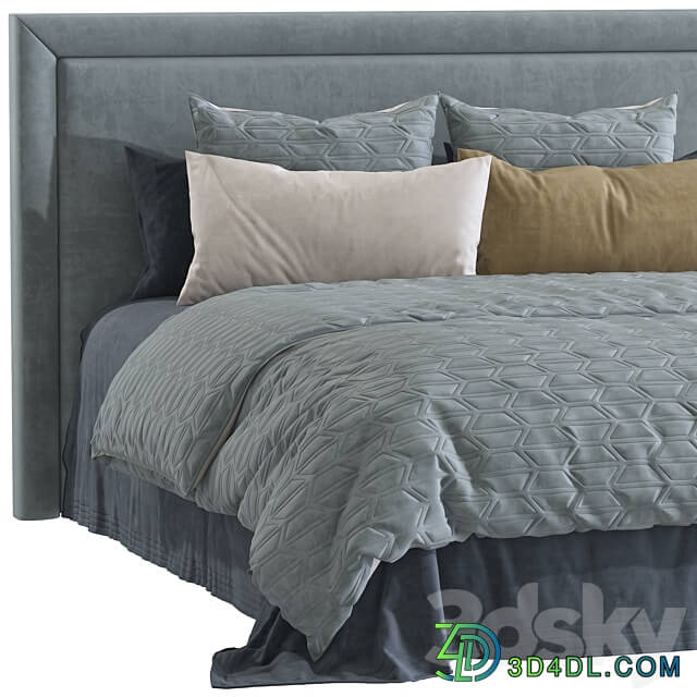 Double bed 109. Bed 3D Models