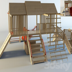 Fragment of a playground 3D Models 
