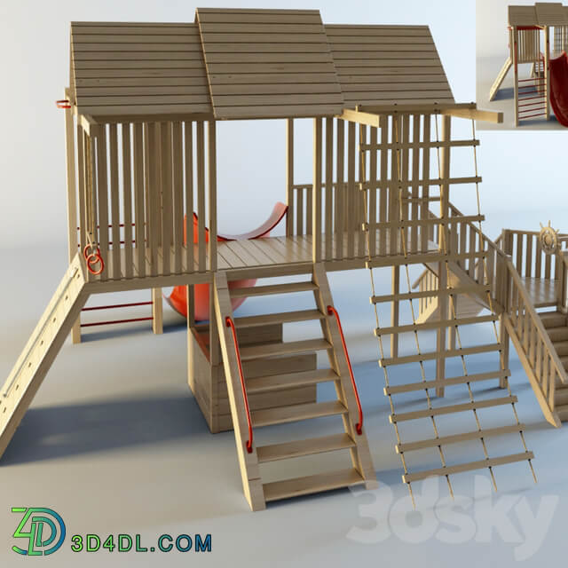 Fragment of a playground 3D Models
