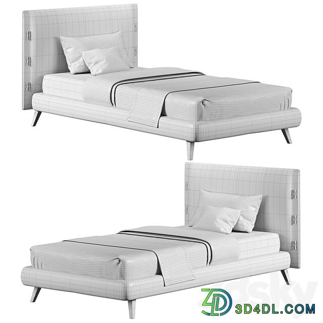 Cuff singolo BED by bonaldo Bed 3D Models