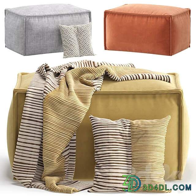 Pouffe Ebi divan.ru 7 Colors Version Пуф Эби диван.ру 3D Models
