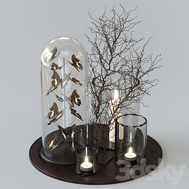 Decorative set 02 3D Models