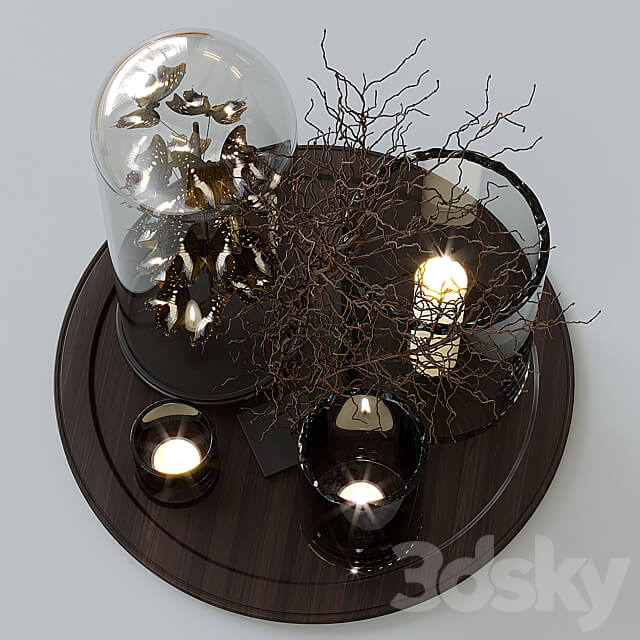 Decorative set 02 3D Models