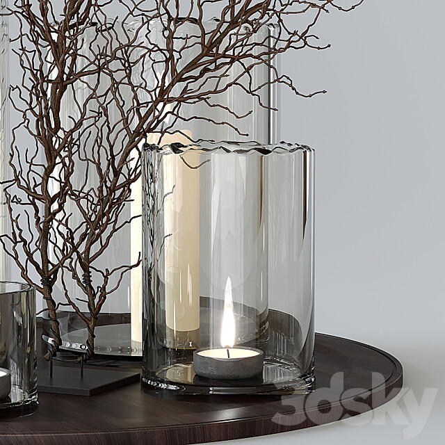 Decorative set 02 3D Models
