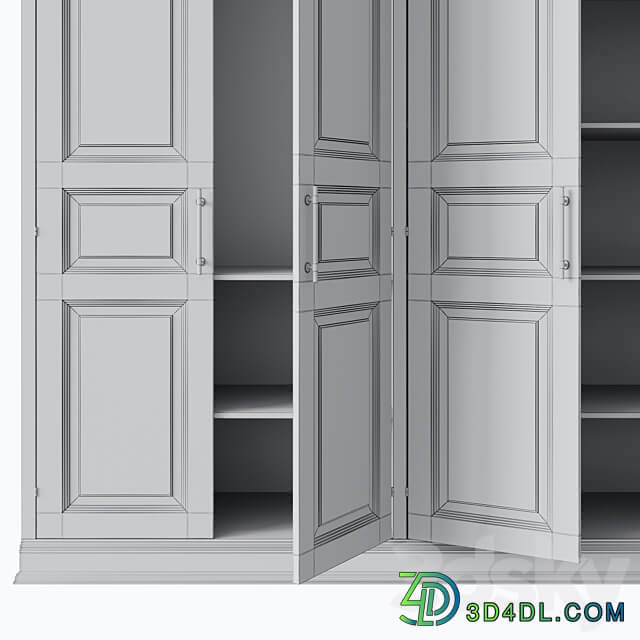 Wardrobe 017 Wardrobe Display cabinets 3D Models
