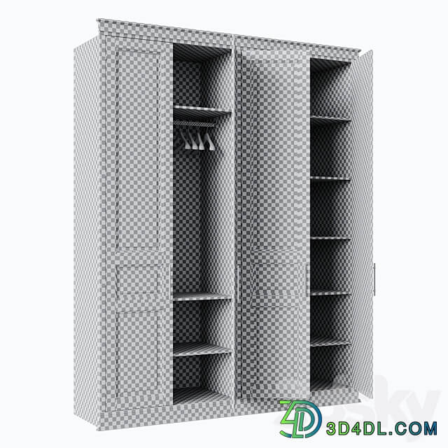 Wardrobe 017 Wardrobe Display cabinets 3D Models