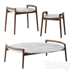 Ascanio coffee tables by Flexform 3D Models 