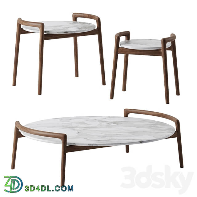 Ascanio coffee tables by Flexform 3D Models