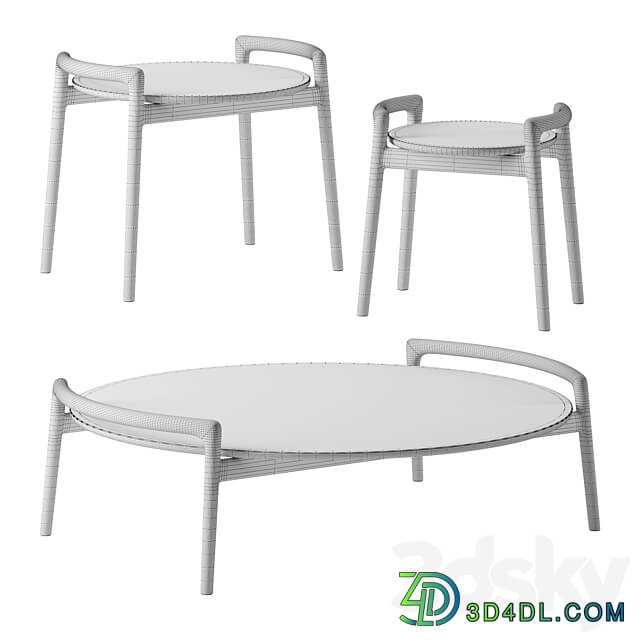 Ascanio coffee tables by Flexform 3D Models