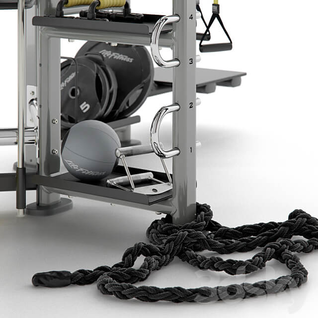 Sport trainer Life Fitness Synrgy 360 3D Models