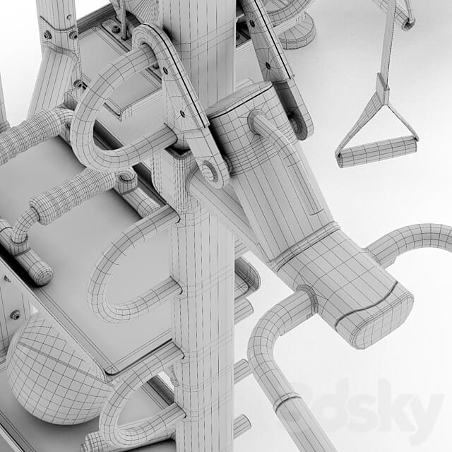 Sport trainer Life Fitness Synrgy 360 3D Models