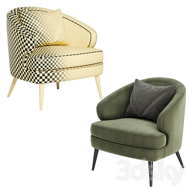 xangai arm chair 3D Models