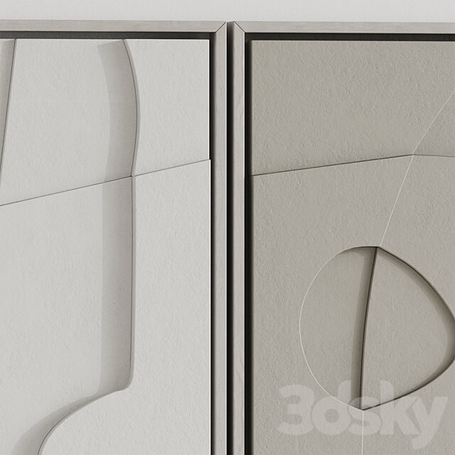 Set of relief panels edith beurskens 3D Models