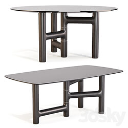 Bonaldo Pivot Dining Tables Set 01 3D Models 