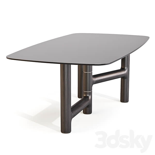 Bonaldo Pivot Dining Tables Set 01 3D Models