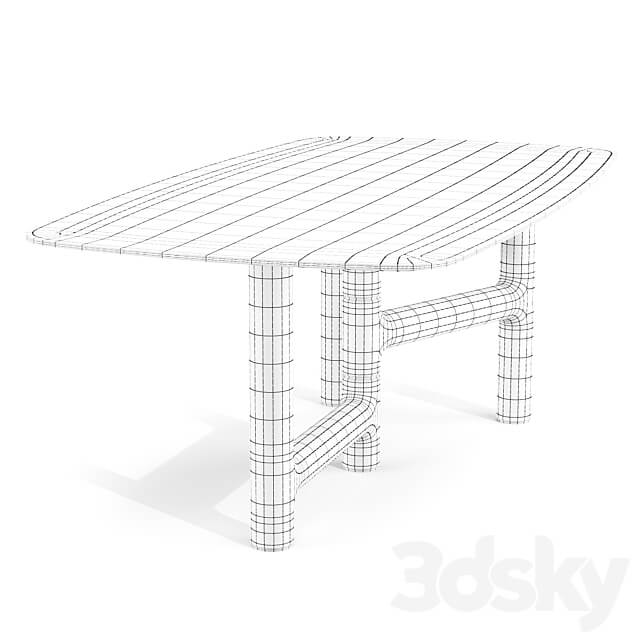 Bonaldo Pivot Dining Tables Set 01 3D Models