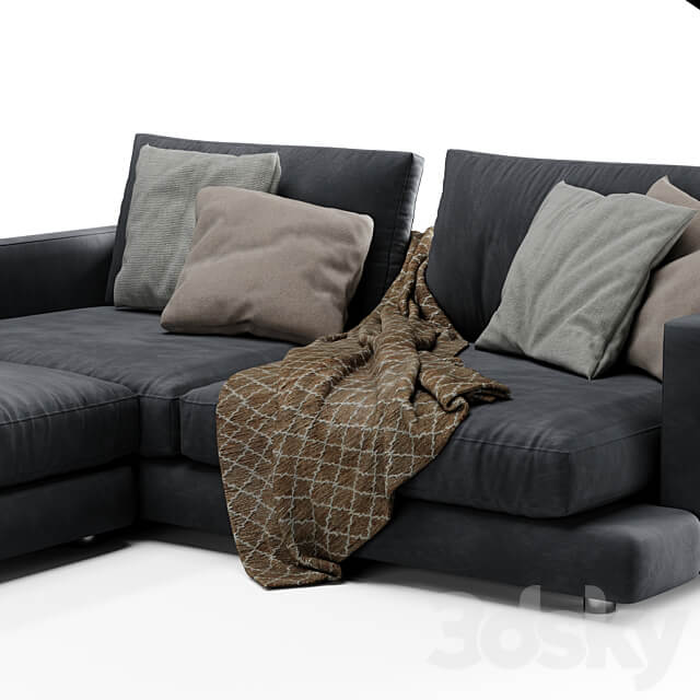 Flexform Long Island Sofa Set 01 3D Models