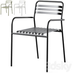 Aluminum garden armchair MANNI by LA REDOUTE 3D Models 