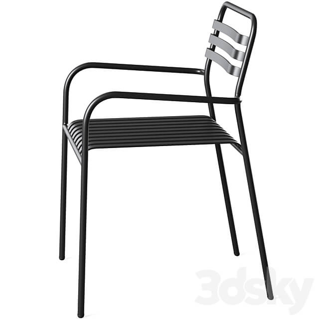 Aluminum garden armchair MANNI by LA REDOUTE 3D Models