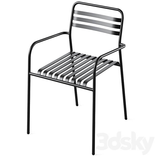 Aluminum garden armchair MANNI by LA REDOUTE 3D Models