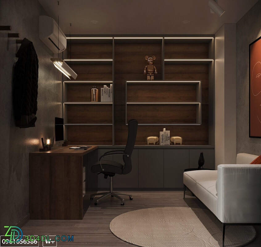 3D Interior Apartment 138 Scene File 3dsmax By DoanHaiTrung